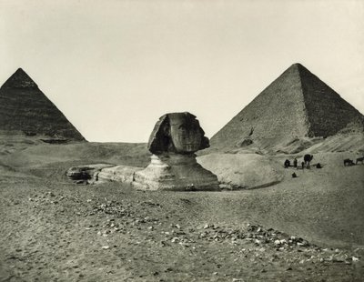 Die Sphinx und die Pyramiden von Adolphe Braun